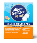 Alka-Seltzer Plus Severe Cold & Flu 2 Pack – Multi-Symptom Relief for Congestion, Cough, Sore Throat, Body Aches & Fever – Fast-Dissolving Effervescent Tablets