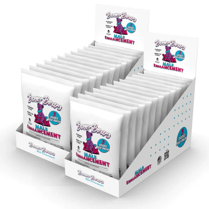 Boner Bears Male Enhancement Gummies – Natural Formula, Boosts Stamina & Libido, Delicious Bear-Shaped Gummies, Convenient & Effective