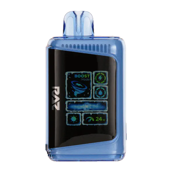 RAZ 25K Frozen Juicy Strawberry Disposable Vape – 25,000 Puffs, Dual Mesh Coil, 5% Nicotine, Rechargeable E-Cigarette with LED Screen & Turbo Mode – Icy Sweet Strawberry Flavor, Long-Lasting Vape Device