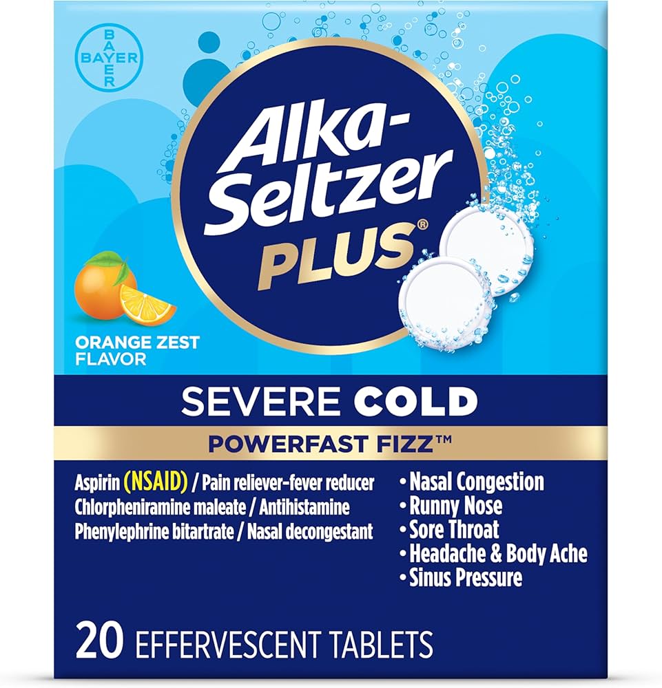 Alka-Seltzer Original Antacid & Pain Relief Tablets – Fast Relief for Heartburn, Acid Indigestion, Upset Stomach, and Headache – 48 Tablets (24 Pouches)