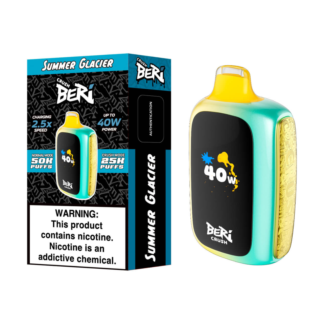 Beri Crush 50K Summer Glacier 5Ct/box