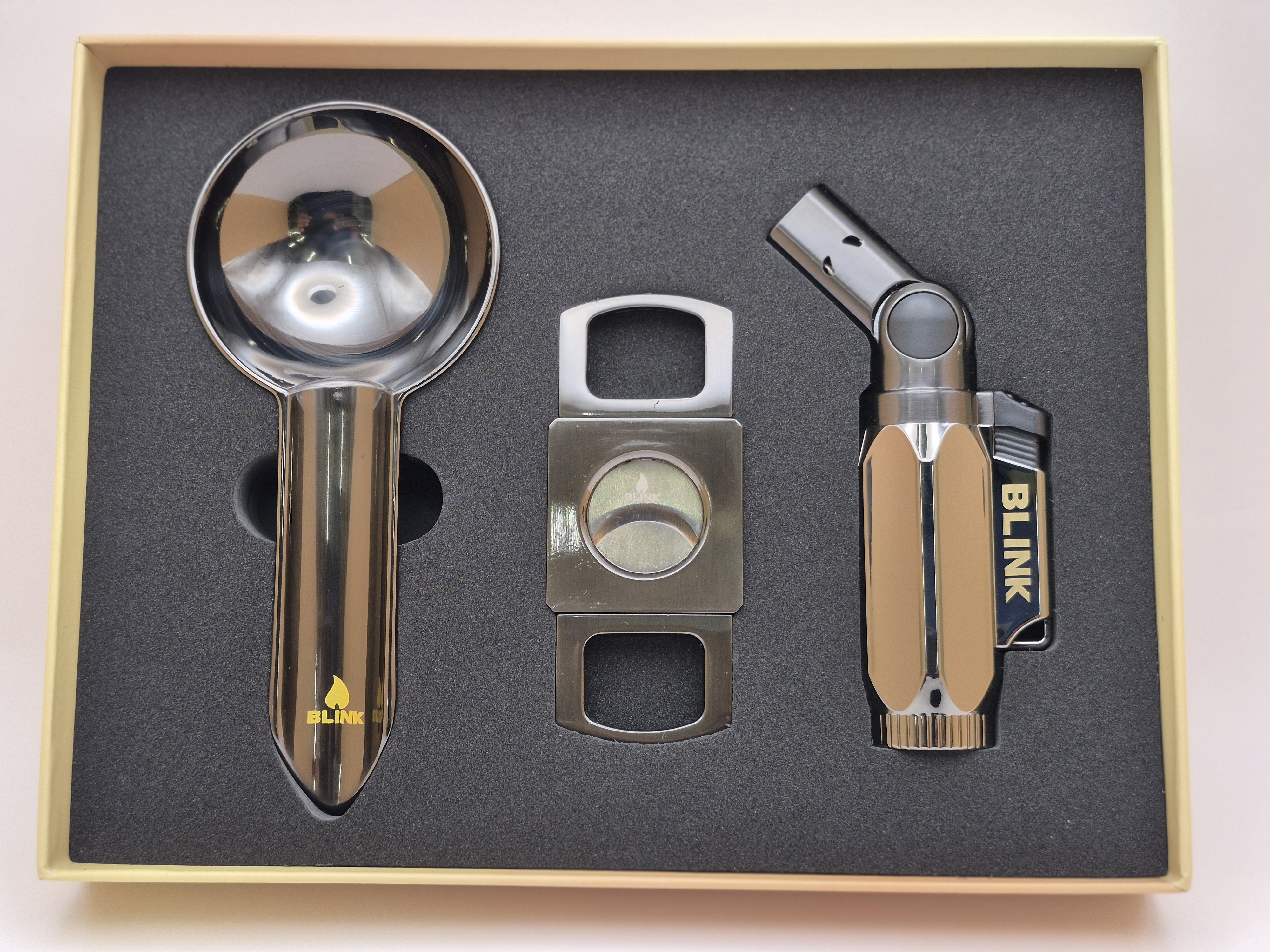 Selectric Premium Cigar Cutter (Torch, Ashtray And Cutter) Item: 14449