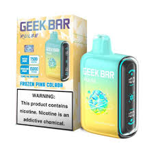 Geek Bar Pulse 15000 Frozen Pina Colada – Disposable Vape | Up to 15,000 Puffs | 5% Nic Salt | Pineapple Coconut Menthol Flavor | Dual Mode (Turbo & Regular) | USB-C Rechargeable | LED Display